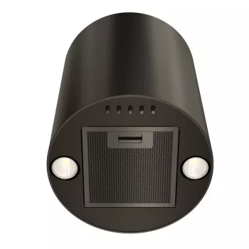 Tvaika nosūcējs MAAN Elba Mini WPB 431, melns tērauds, 120–300 m³/h, trokšņa līmenis 55–61 dB, augstums 400 mm, elektroniska vadība ar displeju un tālvadības pulti