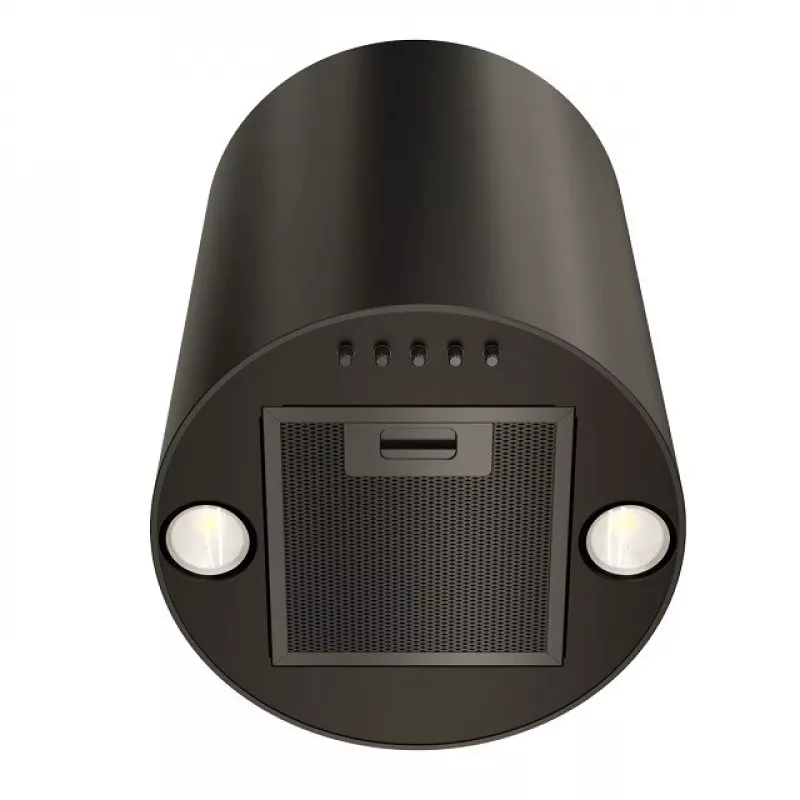 Tvaika nosūcējs MAAN Elba Mini WPB 431, melns tērauds, 120–300 m³/h, trokšņa līmenis 55–61 dB, augstums 400 mm, elektroniska vadība ar displeju un tālvadības pulti