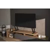Grīdas televizora statīvs GEMBIRD TVS-D90F-01 45–90 collu televizoriem, tērauda, fiksēts augstums, VESA 200x200–800x400, maks. slodze 60 kg, 970×800×525 mm