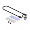 SSD korpuss DeLOCK External USB Type-C Combo Enclosure M.2 NVMe PCIe vai SATA SSD, bez instrumentiem