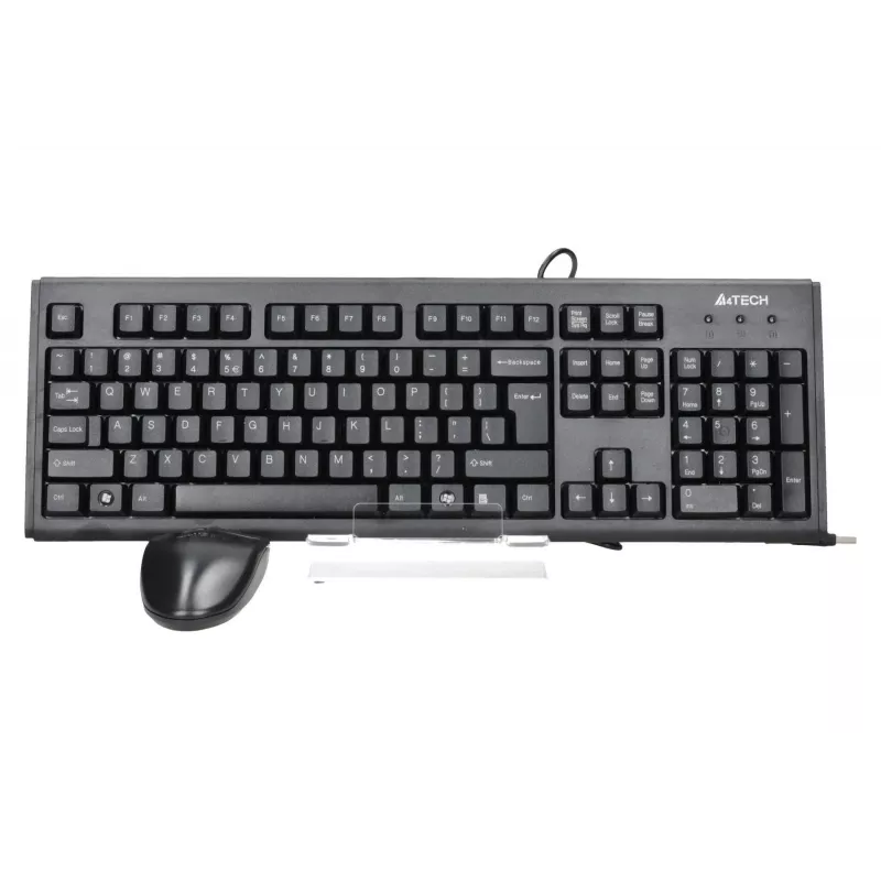 A4Tech KM-72620D - Tastatūras un peles komplekts - USB - US - Melns