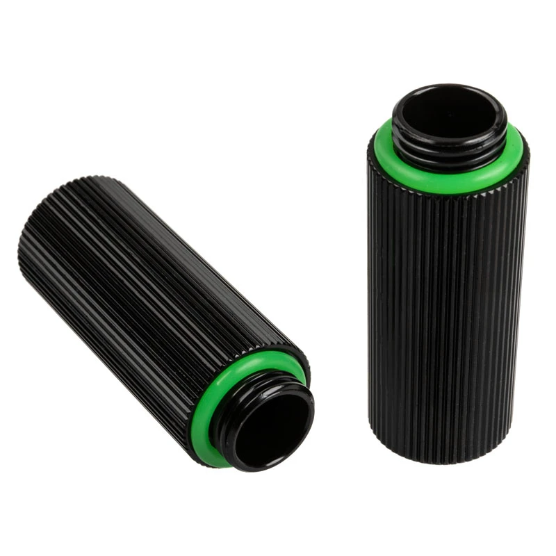 Adapteris G1/4 collas vīrišķais uz G1/4 collas sievišķais, BitsPower Touchaqua, taisns 40 mm, melns (2 gab.)
