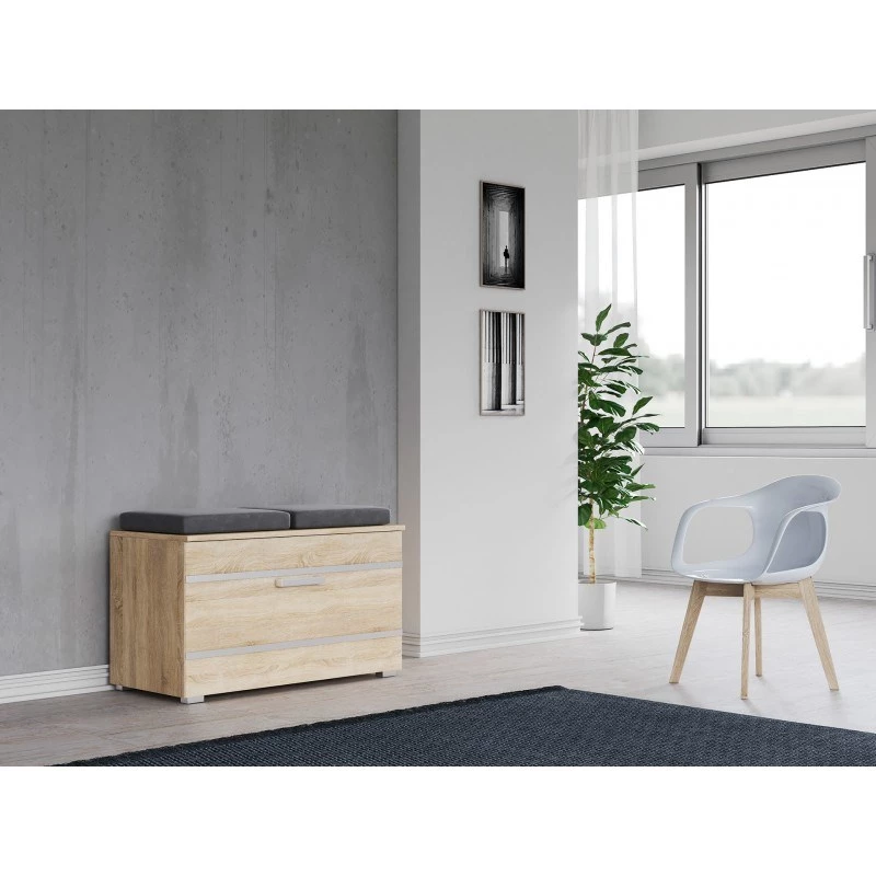 Slēgts apavu skapītis Top e Shop OPAL SZAFKA SONOMA — ozols, 850×450 mm, skaidu plāksne, 16 mm rāmis