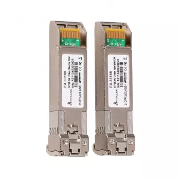 Extralink SFP28 25G 2-Pack | SFP28 modulis | 25Gbps, LC/UPC Duplex, 1310nm, 10km, vienmoda, DOM tīkla raiduztvērēja modulis
