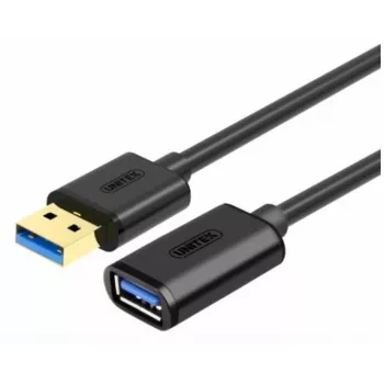 UNITEK Y-C456GBK USB kabelis 0,5 m USB 3.2 Gen 1 (3.1 Gen 1) USB A Melns