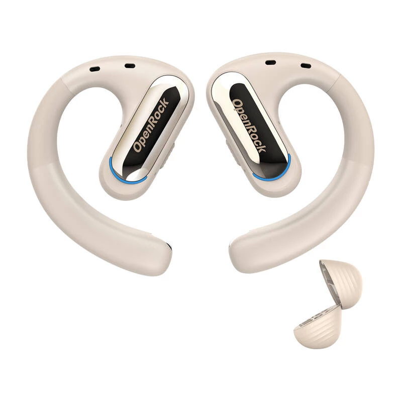 Bezvadu austiņas OneOdio OpenRock Pro Bluetooth 5.0 — bēšā krāsā
