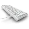 Sharkoon SGK25 75% QWERTZ USB vadu klaviatūra ar RGB LED, balta