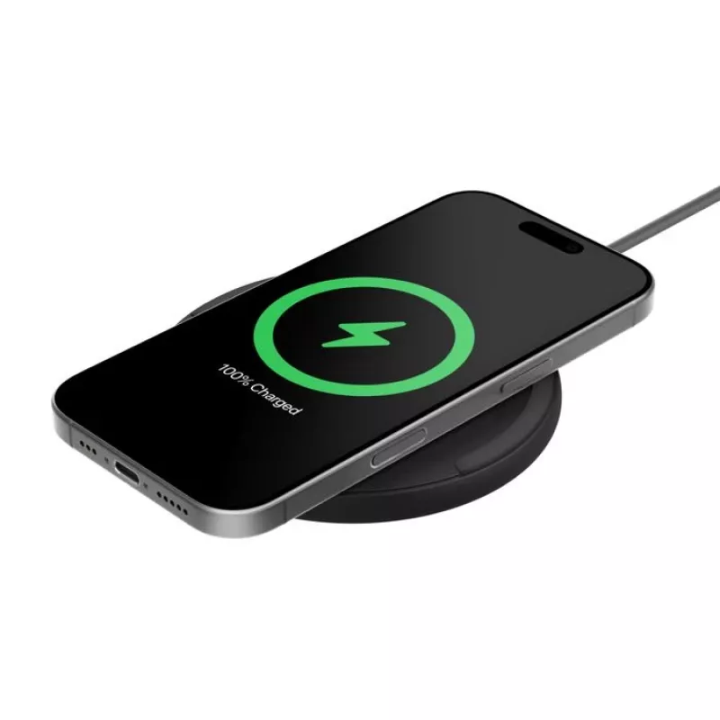 Bezvadu lādētājs Belkin WIA012KQBK 15W ar 20W strāvas adapteri, melns