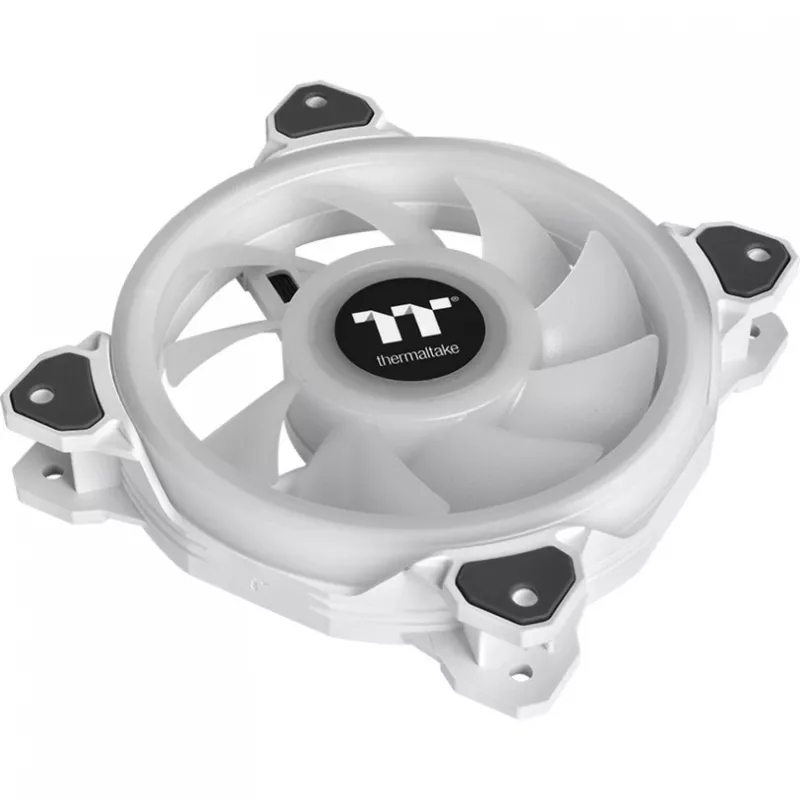 Thermaltake Riing Quad 12 ARGB korpusa ventilators 120 mm balts