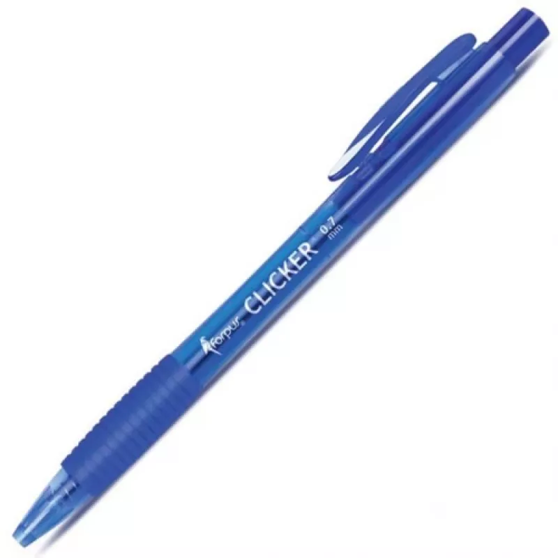 Lodīšu pildspalva Forpus Clicker, 0,7 mm, zila 1203-004