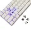 Mehāniskā tastatūra White Shark Shinobi-2 ar Brūnajiem slēdžiem, US izkārtojums — kompakts dizains, Brūnie slēdži