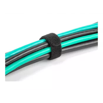 Āķa un cilpas kabeļsaites DeLOCK 19075 300x12mm melnas 10 gab.
