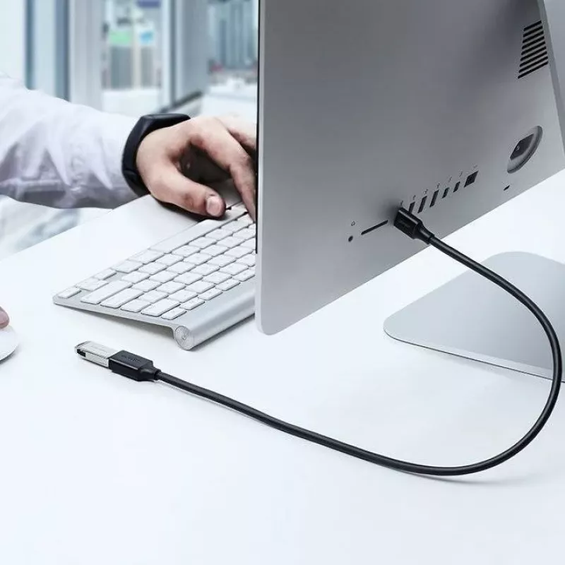 Ugreen pagarinātājkabeļa adapters USB 3.0 (ligzda) uz USB 3.0 (spraudnis) 2m (melns)