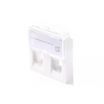 Sienas kontaktligzda Lanview LKS830 45x45 mm 2-portu Ethernet