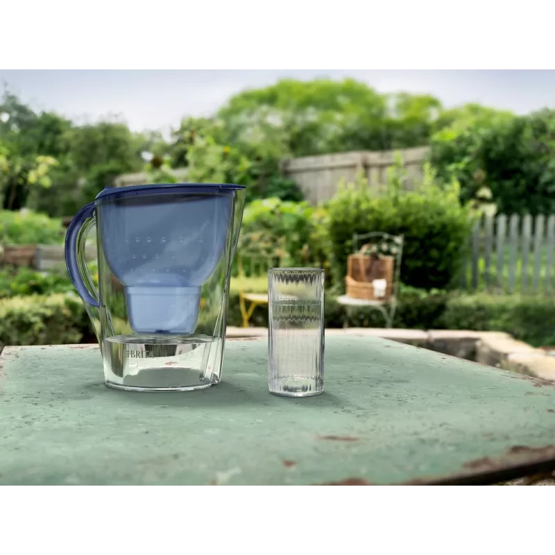 Ūdens filtrēšanas krūze BRITA Marella XL ar 5 MAXTRA PRO kasetnēm, zila