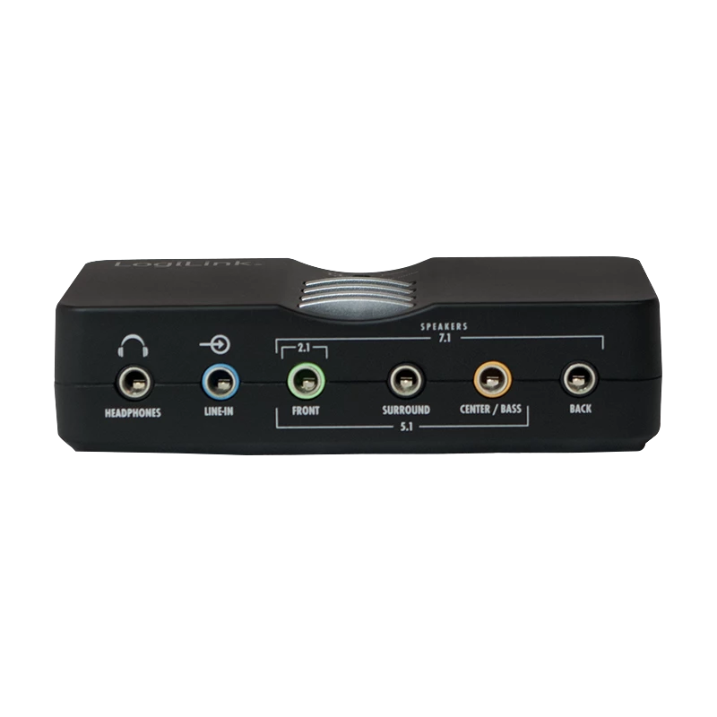 LogiLink USB Sound Box Dolby 7.1 8-kanālu 7.1 kanāli