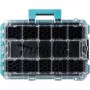 MAKTRAK Organizer deep M, instrumentu kaste zila/caurspīdīga, caurspīdīgs vāks