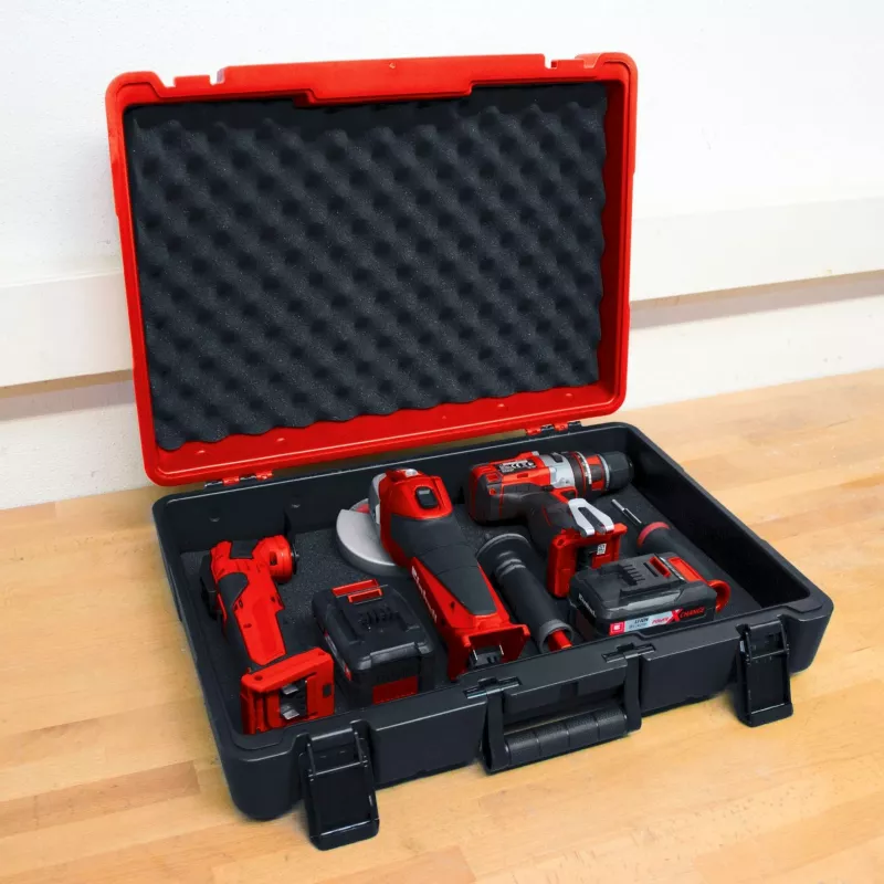 E-Box M55 /40, instrumentu kaste Sarkana/melna