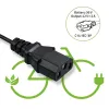 Lādētājs QOLTEC 36V–42V 2A ar C14 IEC 3-pin savienotāju e-velosipēdu akumulatoriem