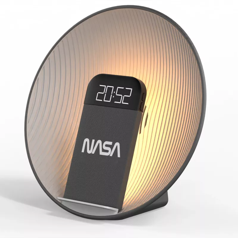 NASA SPC600 Bluetooth skaļrunis / modinātājpulkstenis / bezvadu lādētājs