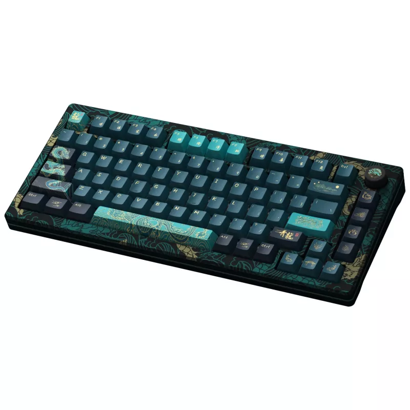 Mehāniskā spēļu tastatūra AKKO MOD 007B V3 Year of the Dragon Cream dzeltena ar magnētiskajiem slēdžiem
