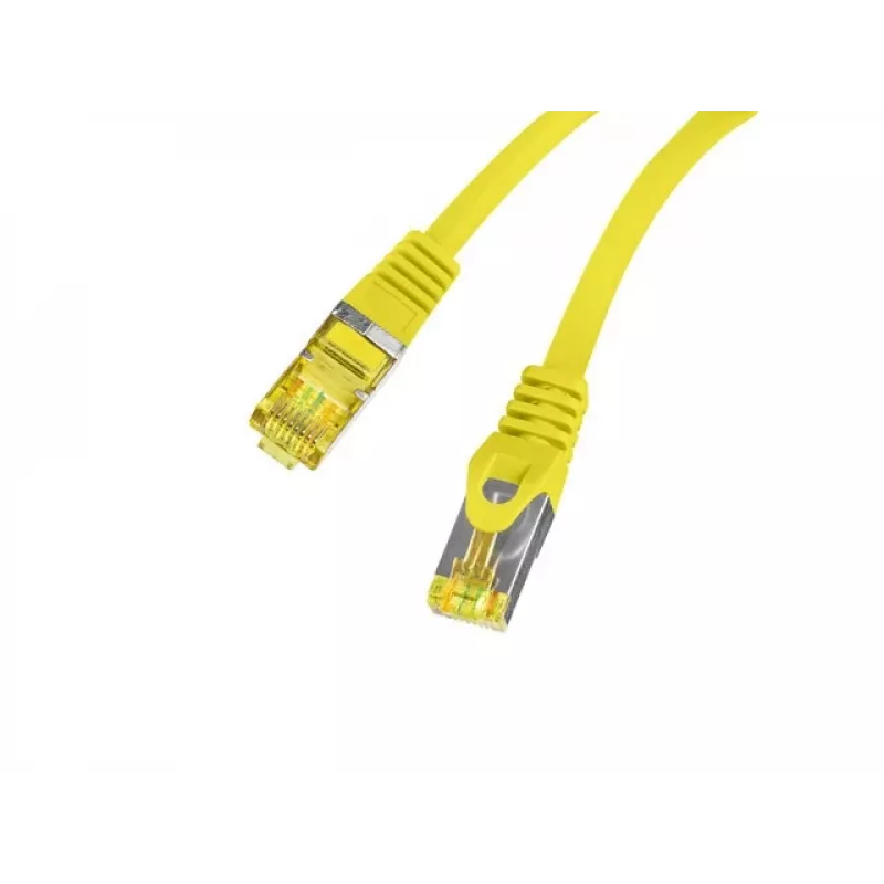 Tīkla kabelis Lanberg PCF6A-10CU-0025-Y RJ-45 Cat6a 0,25 m Dzeltens