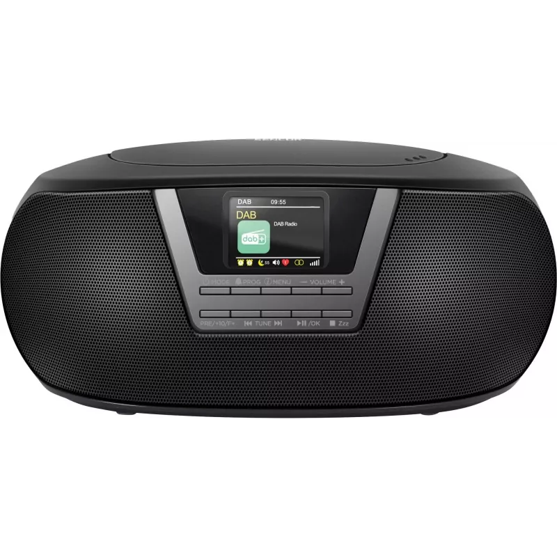 Mūzikas sistēma SENCOR SPT6200DB ar CD/MP3, USB, Bluetooth 5.3 un DAB+ uztvērēju, 3W RMS, 1,77 collu TFT displejs