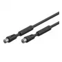 Wentronic 50730 Coaxial Cable Melns