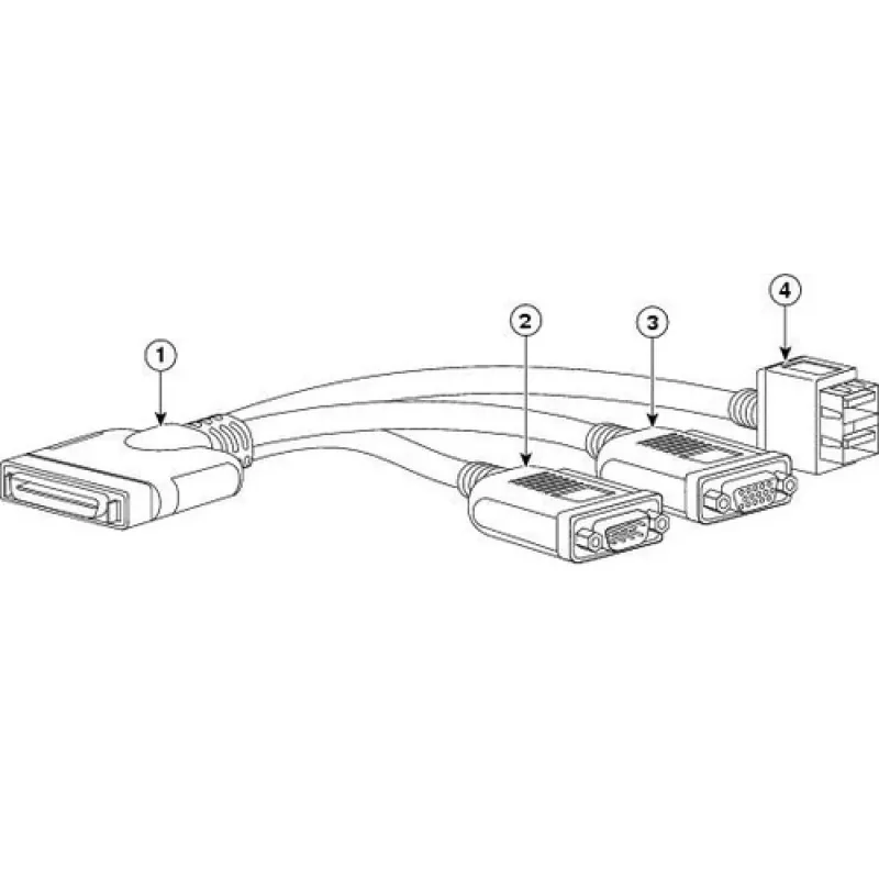 KVM kabelis Cisco N20-BKVM USB VGA