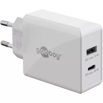 Goobay Dual USB-C™ PD (Power Delivery) ātrais lādētājs (30 W) (61674)