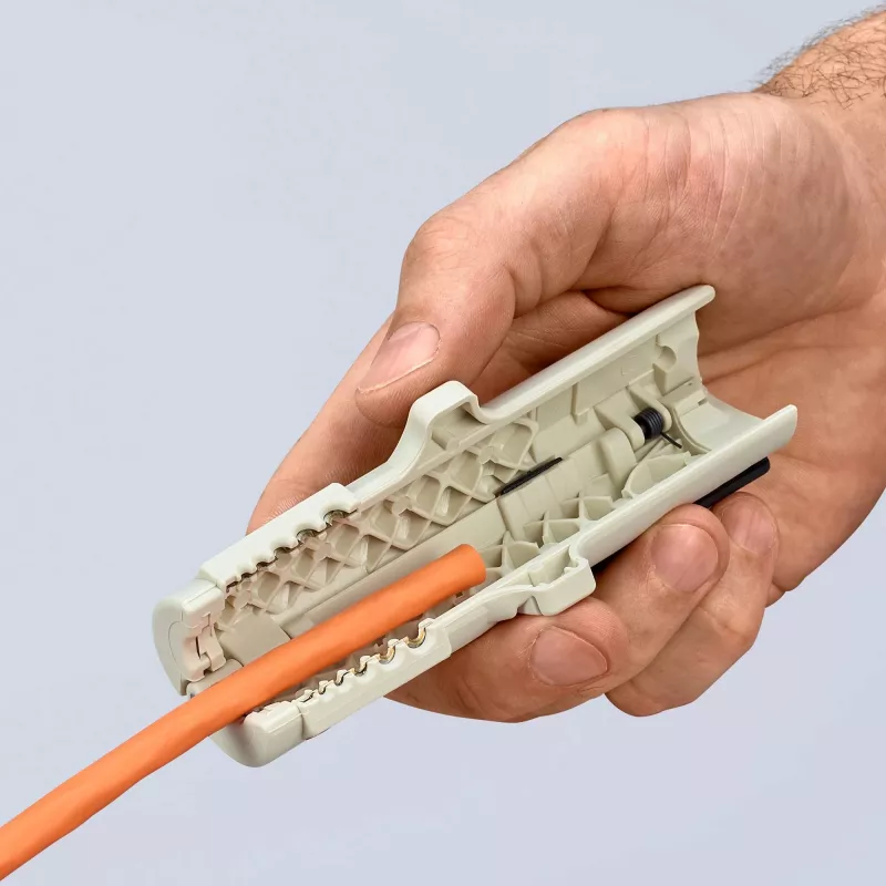 Knipex 16 65 125 SB kabeļu izolācijas noņēmējs Pelēks