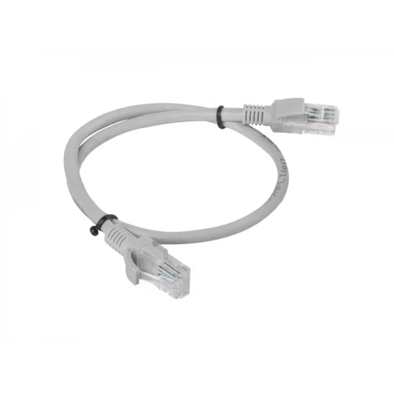 Tīkla kabelis Lanberg PCU6-10CC-0050-S RJ-45 Cat6 0,5 m pelēks