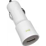 HTC automašīnas lādētājs CC C120, USB, 1000 mA, balts, vairumā (CC C120)