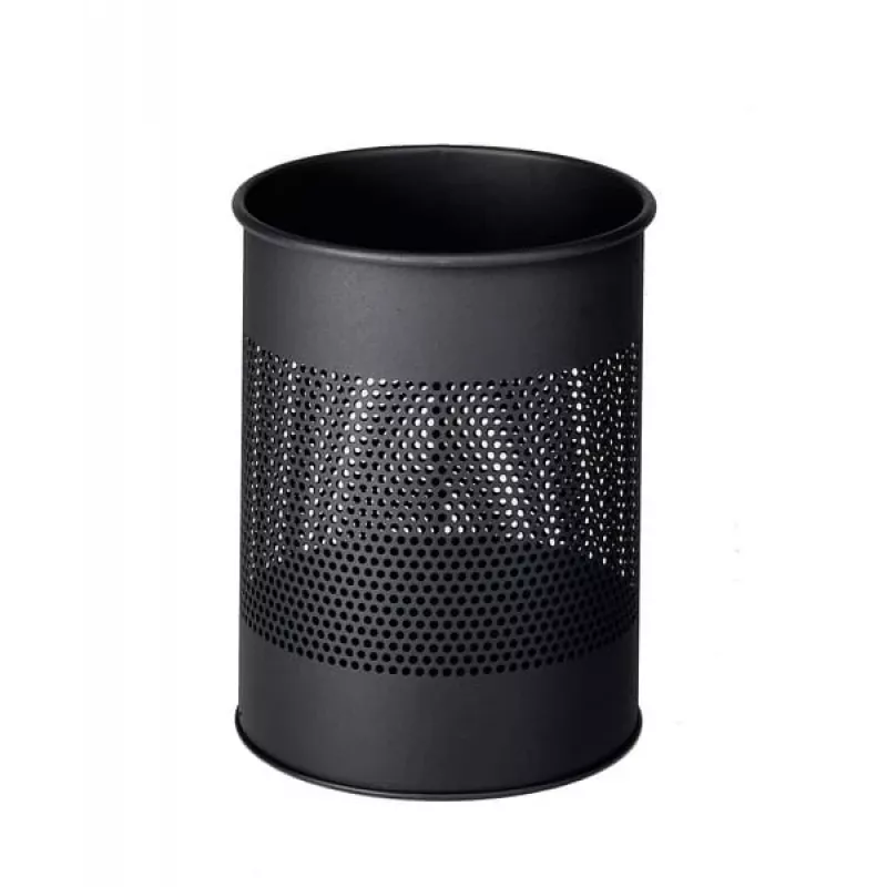 Izturīgs papīrgrozs - apaļš - 15 L - tērauds