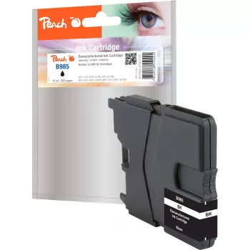 Peach PI500-45 tintes kasetne 1 gab. Augstas (XL) ietilpības melna