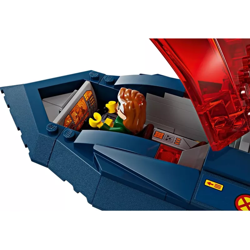 Konstrukciju rotaļlieta LEGO Marvel Super Heroes X-Jet 76281 ar 5 minifigūrām
