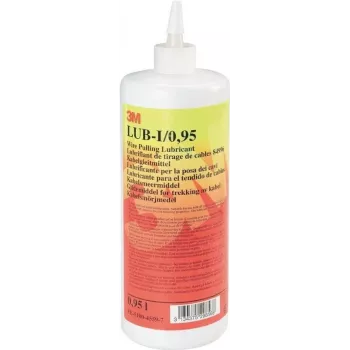 3M Lub-P kabeļeļļošanas līdzeklis - augstas temperatūras smērviela - 950 ml - pudele - sarkana - dzeltena - 45 °C - ideāli piemērota ievietošanai rūpniecības un enerģijas piegādes lietojumos (FE-5100-