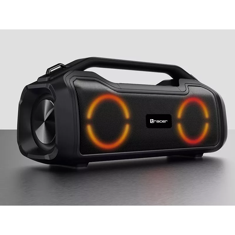 Stereo portatīvais skaļrunis TRACER BigBoy TWS Bluetooth 40W RMS, Bluetooth 5.3, 12h akumulators, melns