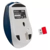 Bezvadu spēļu pele DEFENDER MM-282 RF — piemērota abām rokām, optiska, 1800 DPI, 5 pogas, USB, darbināma ar baterijām
