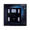 Omron VIVA elektroniskā personālie svari — kvadrātveida, melnā krāsā, maks. 150 kg, 100 g precizitāte, ķermeņa tauku/ĶMI/BMR mērīšana, 30 lietotāju atmiņa