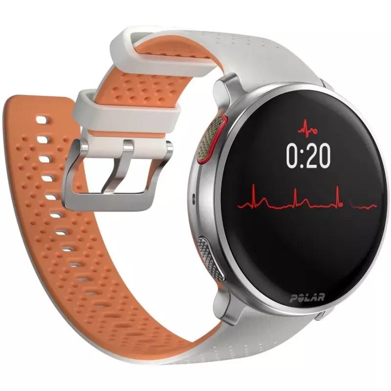 Polar Vantage V3 - Alumīnijs - Sporta pulkstenis ar siksnu - Silikons - Displejs 3,5 cm (1,39) - 32GB - Bluetooth - 57 g - Sunrise Apricot (900108893)