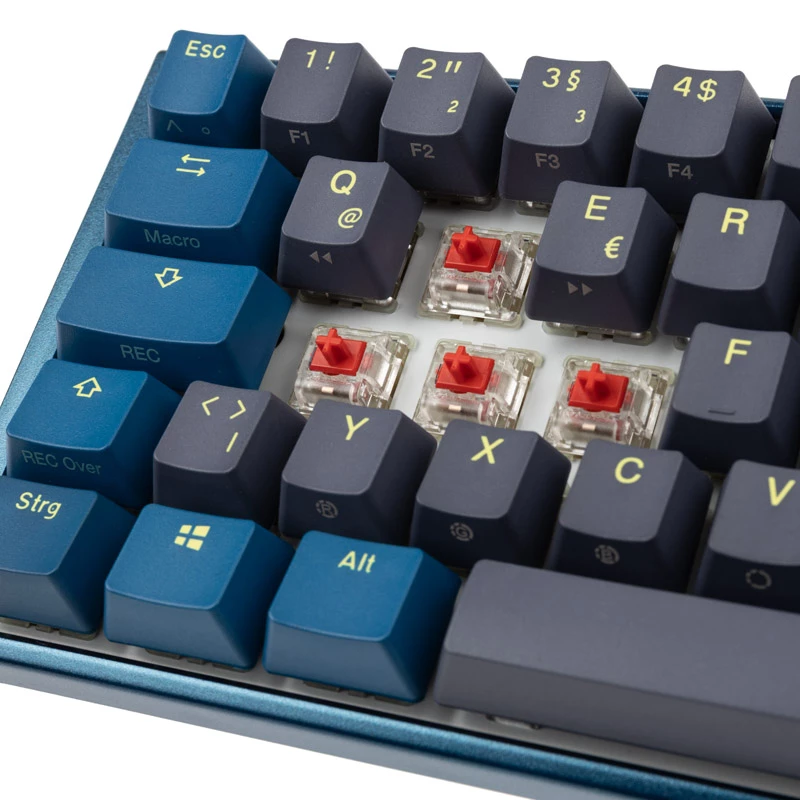 Ducky One 3 SF DayBreak tastatūra spēlēm USB vācu melna zila