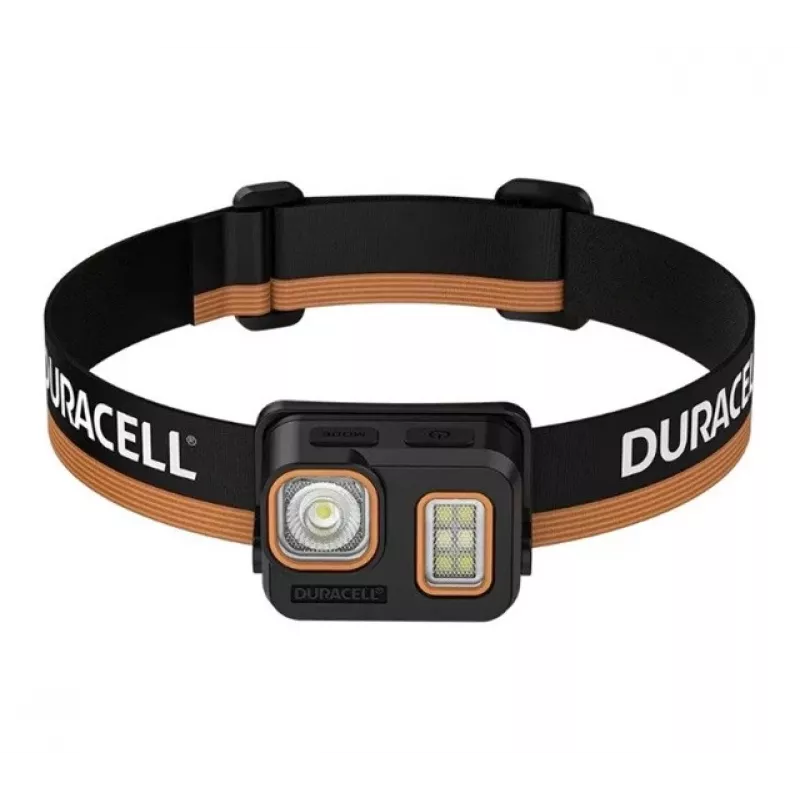 Duracell DH500R galvas lukturītis melns, oranžs