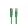 Patch Cord LANBERG PCF6-20CC-0025-G RJ45 Cat.6 U/UTP 0,25 m zaļā krāsā, CCA 26 AWG, 250 MHz