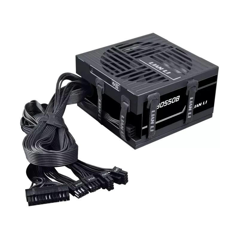 Barošanas bloks Lian Li RB0550B.B 550 W, 24-pin ATX, 80 PLUS Bronze, 135 mm ventilators, melns