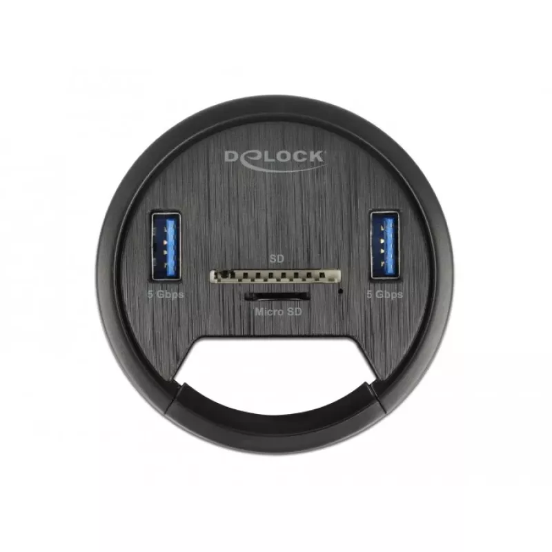Kontaktligzda DeLOCK 64152 melna 1 gab. kastē