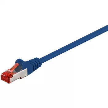 Wentronic Goobay CAT 6 komutācijas kabelis, S/FTP (PiMF), zils, 50 m - LSZH bez halogēna, varš (68276)