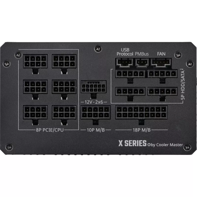 Barošanas bloks Cooler Master X Silent Edge Platinum 1100 W 24-pin ATX melns