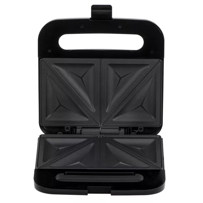 Sendviču automāts Adler AD 3076 — 1000 W kompakts galda sendviču preses, melns/sudrabains