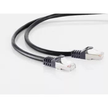 Ethernet komutācijas kabelis ShiverPeaks CAT 7 0.25 m S/FTP, melns